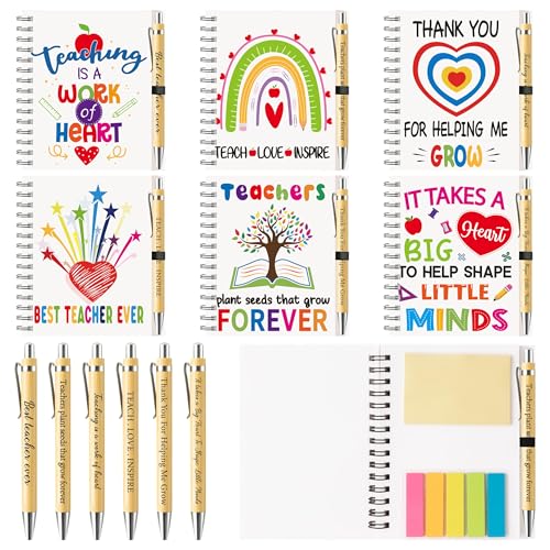 ANGOLIO 12-Piece Teacher Appreciation Gift Set with Notebooks & Pens - Image 1