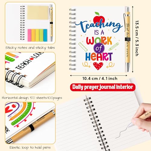 ANGOLIO 12-Piece Teacher Appreciation Gift Set with Notebooks & Pens - Image 2