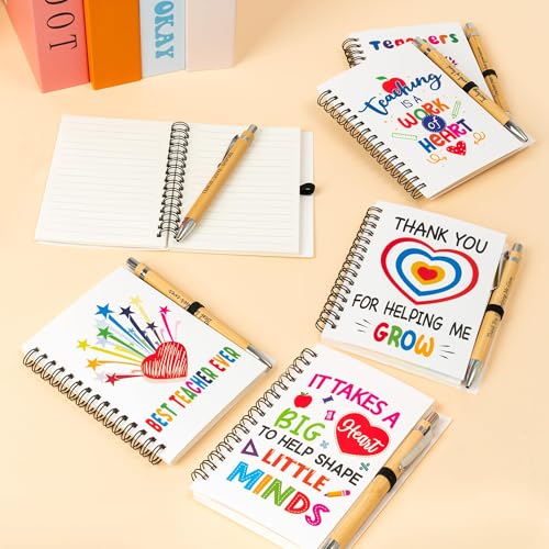 ANGOLIO 12-Piece Teacher Appreciation Gift Set with Notebooks & Pens - Image 4