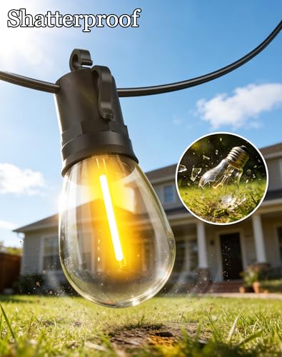 33% Off 50ft Solar Outdoor String Lights with Remote Control - Image 6