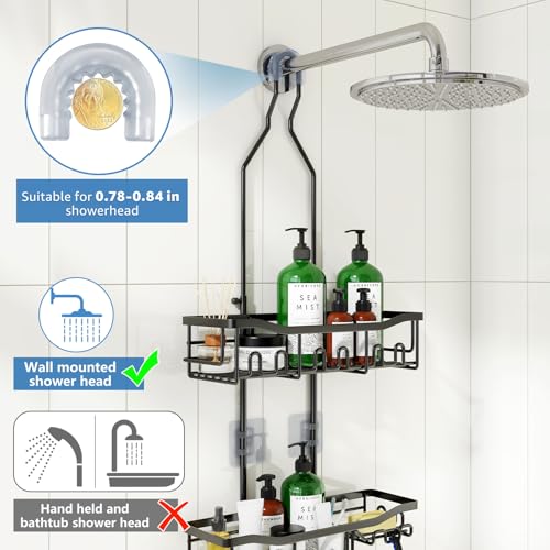 Save 42% on Joqixon Extended Shower Organizer with Hooks - Image 3