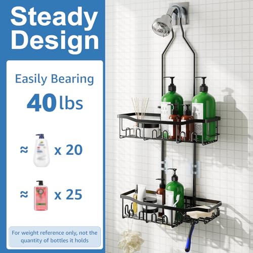 Save 42% on Joqixon Extended Shower Organizer with Hooks - Image 5