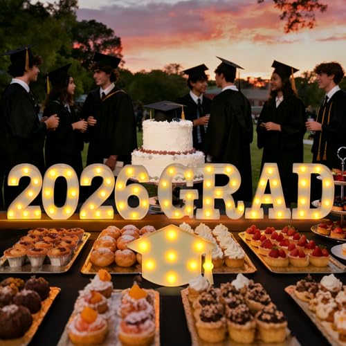 Light-Up 2026 Graduation Decorations Set for Wall or Table - Image 2