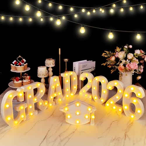 Light-Up 2026 Graduation Decorations Set for Wall or Table - Image 3
