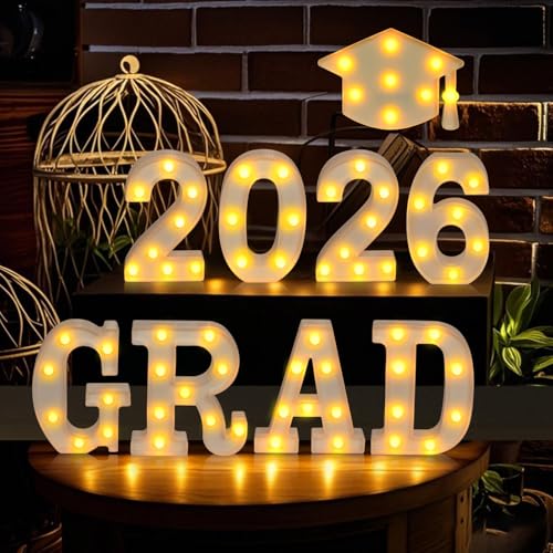 Light-Up 2026 Graduation Decorations Set for Wall or Table - Image 4