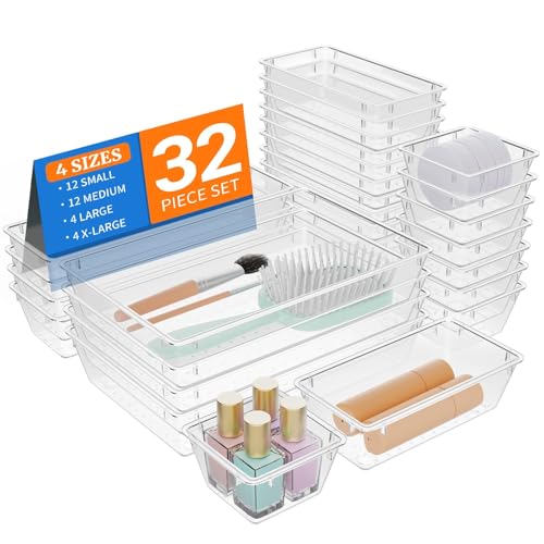 50% Off StorMiracle 32-Piece Clear Drawer Organizer Set - Image 1