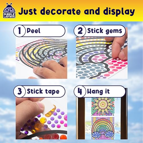 Save 54% on Kids' Window Gem Art Suncatcher Craft Kit - Image 6