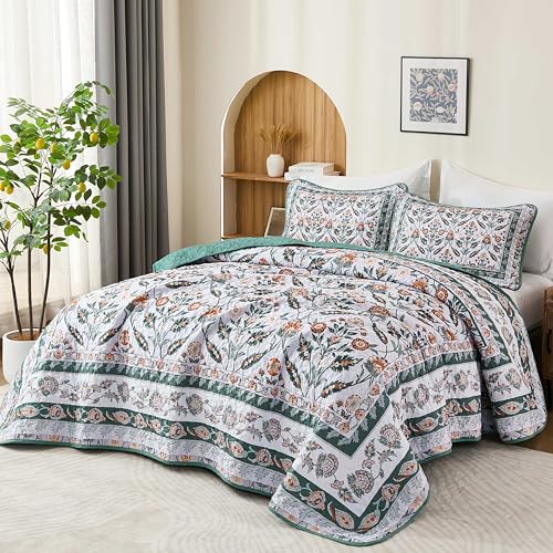 DJY Queen Floral Quilt Set - Price Drop to $19.79 - Image 2