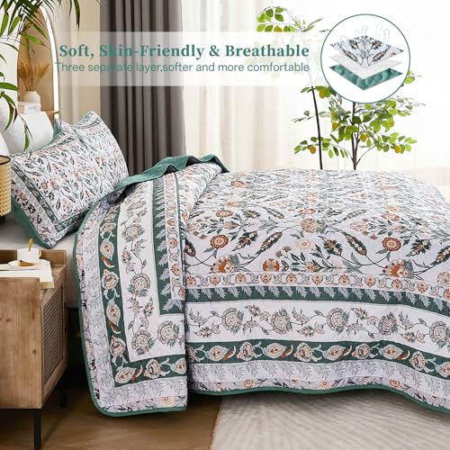 DJY Queen Floral Quilt Set - Price Drop to $19.79 - Image 4