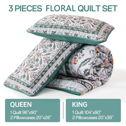 DJY Queen Floral Quilt Set - Price Drop to $19.79 - Image 6