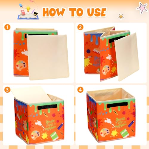 Save 19% on Weysat 6-Pack Colorful Fabric Storage Bins - Image 3