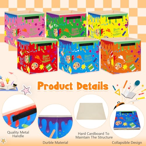 Save 19% on Weysat 6-Pack Colorful Fabric Storage Bins - Image 4