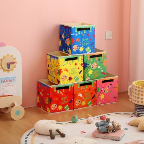 Save 19% on Weysat 6-Pack Colorful Fabric Storage Bins - Image 5