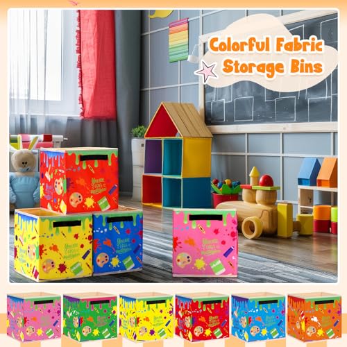Save 19% on Weysat 6-Pack Colorful Fabric Storage Bins - Image 6