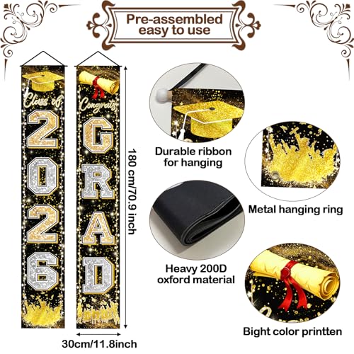 Fecedy Class of 2026 Graduation Banner Decor - $2.99 - Image 2