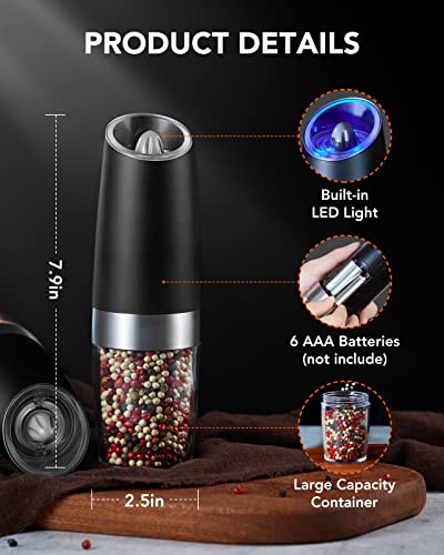 FORLIM Electric Salt & Pepper Grinder Set for $9.99 - Image 4