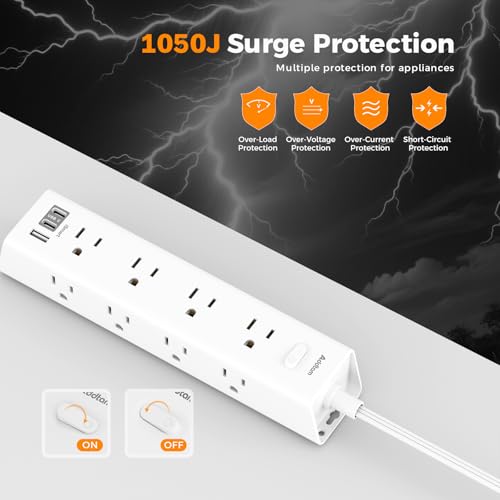 17% Off Addtam 15Ft Power Strip with 12 Outlets & USB Ports - Image 6
