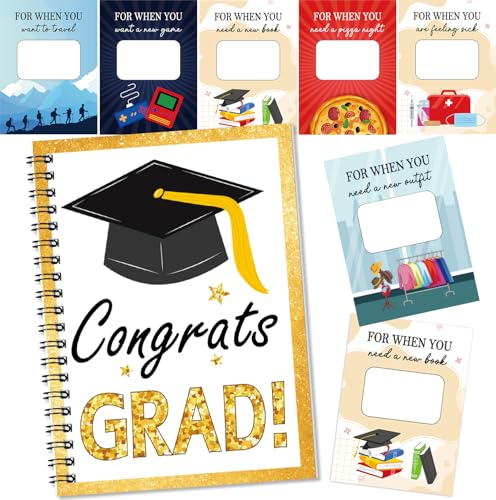Graduation Gift Card Organizer Book - 7x5 Inch, 20 Pages
