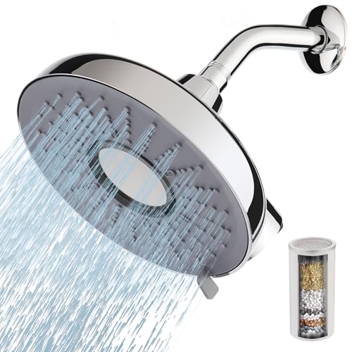 58% Off Mougcet Filtered Shower Head with 3 Spray Modes