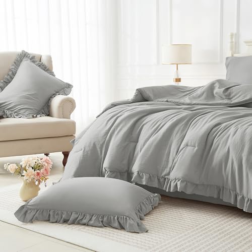 50% Off ARTALL Ruffled Twin Comforter Set for Teens & Girls - Image 6
