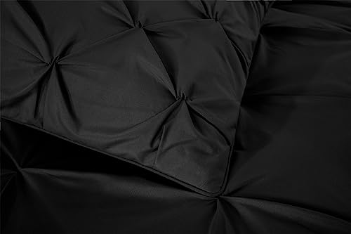 Chezmoi King Comforter Set - Pinch Pleat Microfiber Bedding - Image 3