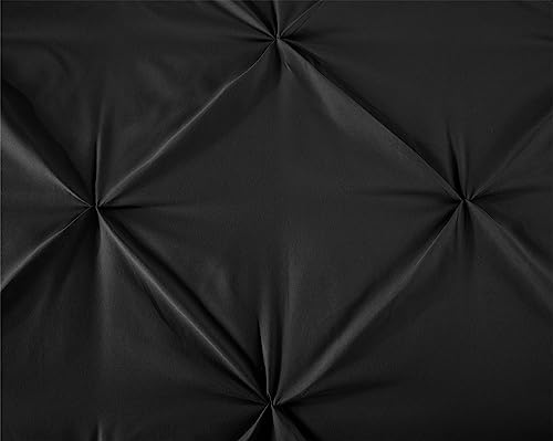 Chezmoi King Comforter Set - Pinch Pleat Microfiber Bedding - Image 5