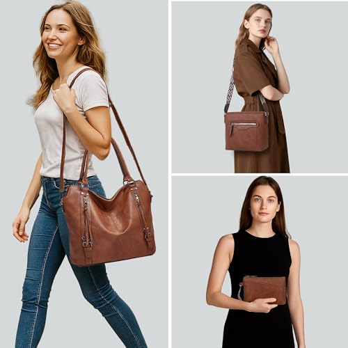Save 20% on TANTOMI Leather Tote & Crossbody Bag Set - Image 2