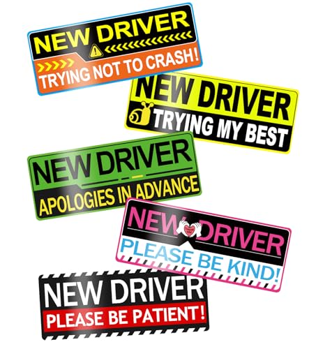 50% Off New Driver Magnet Stickers for Cars - 5-Pack - Image 1