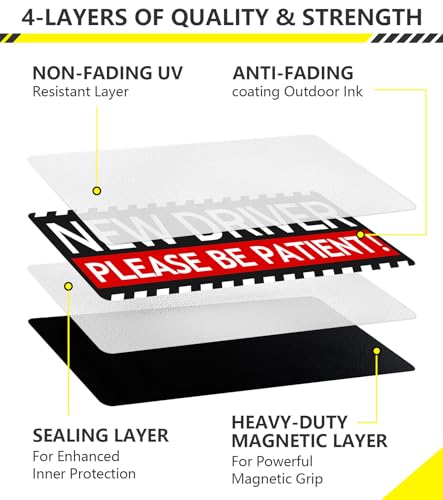 50% Off New Driver Magnet Stickers for Cars - 5-Pack - Image 2