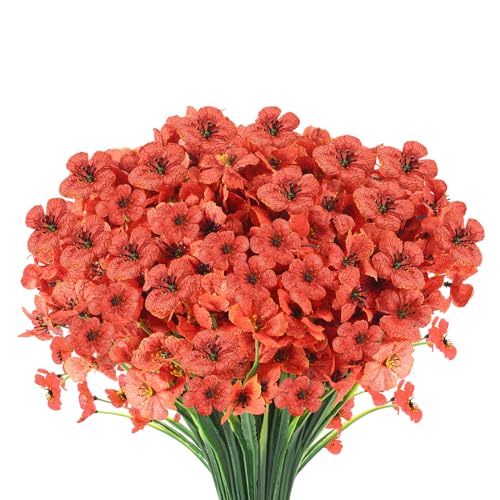 22 Bunches UV Resistant Artificial Flowers for Outdoor Decor - Image 1