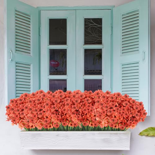 22 Bunches UV Resistant Artificial Flowers for Outdoor Decor - Image 2