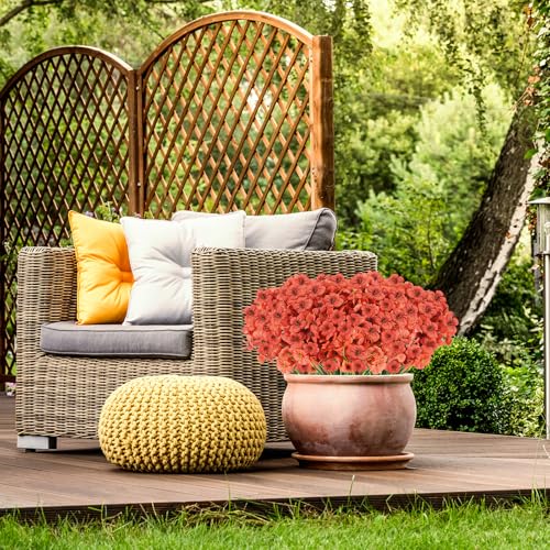 22 Bunches UV Resistant Artificial Flowers for Outdoor Decor - Image 3