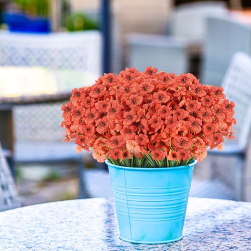 22 Bunches UV Resistant Artificial Flowers for Outdoor Decor - Image 6