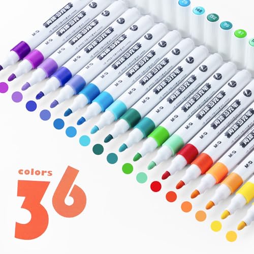 Save on M&G 36-Color Acrylic Paint Markers for Crafts - Image 2