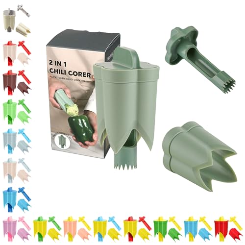 40% Off WROLEM 2-in-1 Pepper Corer & Seed Remover Tool - Image 1