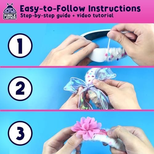 DIY Headband Craft Kit for Girls - Fun Birthday Gift Idea - Image 5