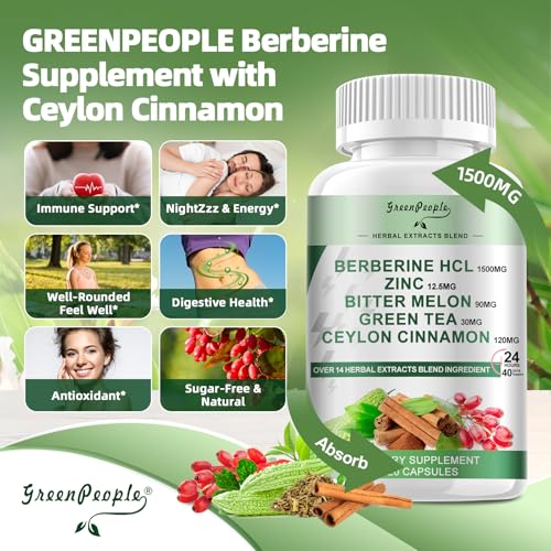 GREENPEOPLE Berberine Supplement - 120 Capsules for Energy & Support - Image 3