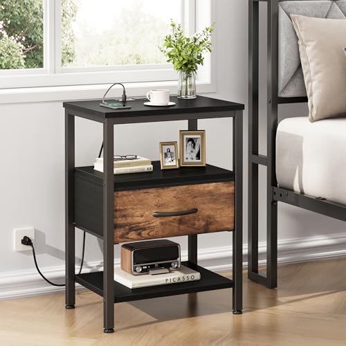 Save 33% on DUMOS Bedside Table with Charging Station - Image 2
