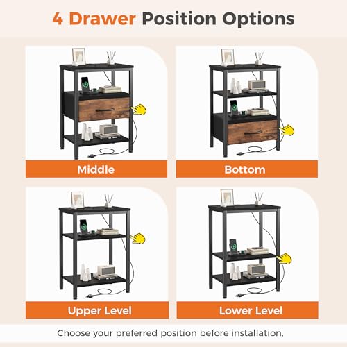 Save 33% on DUMOS Bedside Table with Charging Station - Image 6