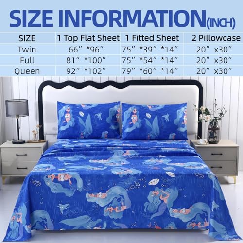 MAG Mermaid Queen Sheet Set for Kids - Under $13 - Image 2