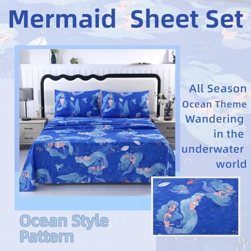 MAG Mermaid Queen Sheet Set for Kids - Under $13 - Image 3