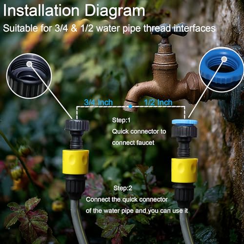 50% Off 50ft Expandable Garden Hose with 8-Pattern Nozzle - Image 2