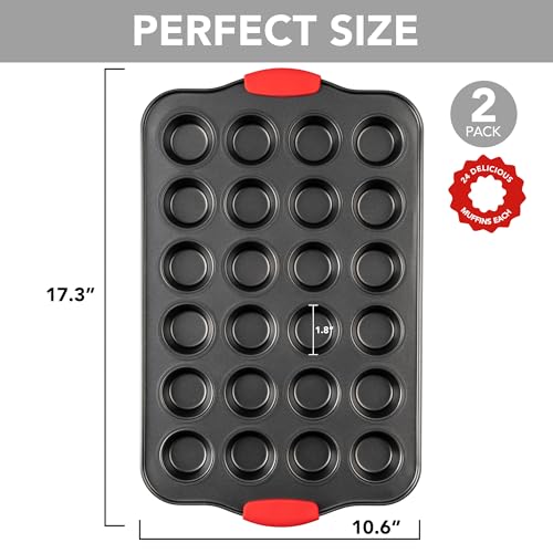 Save 40% on Tiawudi Nonstick Mini Muffin Pan Set - Image 2