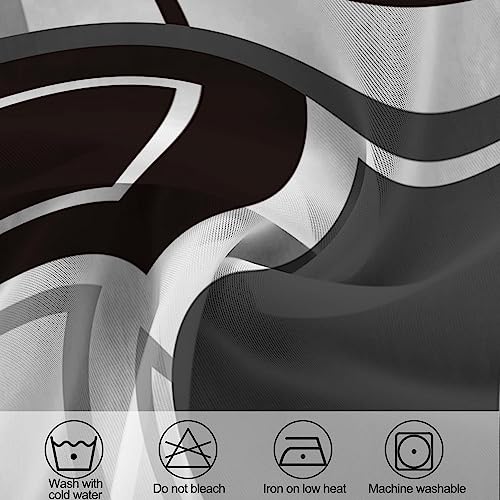 63% Off ULQUISNCE Grey Geometric Sheer Curtains (2 Panels) - Image 7