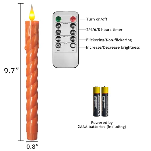 Save 64% on Realistic Flameless Taper Candles with Remote - Image 2