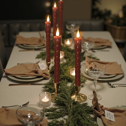 Save 64% on Realistic Flameless Taper Candles with Remote - Image 5