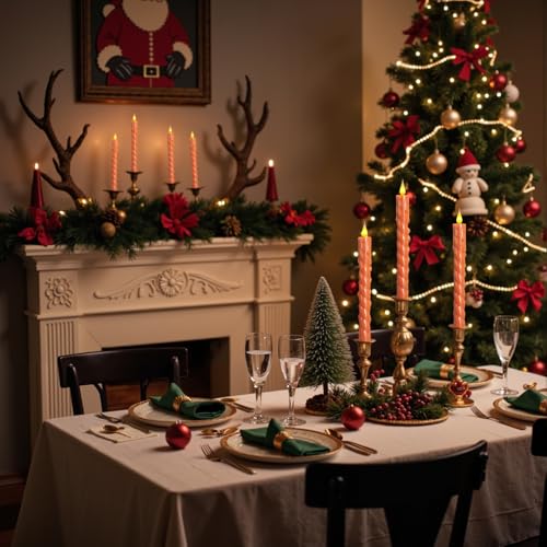 Save 64% on Realistic Flameless Taper Candles with Remote - Image 7