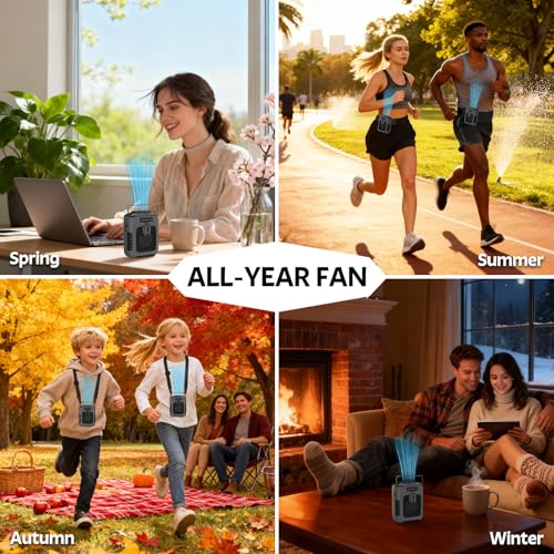 62% Off Deller 8000mAh Portable Personal Fan with LED Light - Image 2