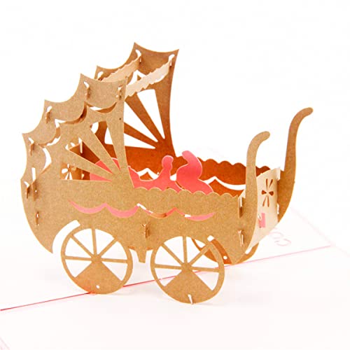 Handmade 3D Baby Shower Pop-Up Greeting Card - Image 3