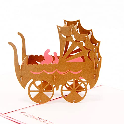 Handmade 3D Baby Shower Pop-Up Greeting Card - Image 4
